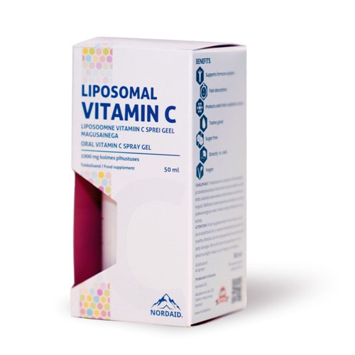 LIPOSOMALNI VITAMIN C
oralni gel u spreju
Dodatak prehrani, 50 ml (dovoljno za 40 potisaka)

Vitamin C pridonosi stvaranju kolagena za normalnu funkciju kostiju i krvnih žila
Vitamin C povećava apsorpciju željeza
regeneracija smanjenog oblika vitamina E
zaštiti stanica od oksidativnog stresa

OPIS
liposomalni vitamin C sprej gel ima bitno bolju razinu apsorpcije od tradicionalnih oblika kapsula ili tableta. Prednost ovog sublingvalnog oblika liposomalnog vitamina C je značajno poboljšana bioraspoloživost i eliminira crijevnu intoleranciju. Molekule vitamina C zatvorene su u zaštitnim liposomima, koji pomažu zaobići probavne barijere, štite vitamin C od uništenja i putem krvotoka transportiraju vitamin C izravno do stanica.
 
Što je liposomalni vitamin C?
Liposomalni vitamin C je vitamin C u liposomu. Liposomi su vrlo mali i oponašaju naše stanice.
To znači da liposomalni vitamin C izbjegava probavni sustav koji produljuje proces apsorpcije.
 
Prema mnogobrojnim studijama vitamin C je uključen u više od 300 bioloških procesa u organizmu. 
Neki od njih su:
biosinteza kolagena  (manjak vitamina C uzrokuje krhkost krvnih žila)
krvožilni sustav  (važan je u stvaranju kolesterola u jetri te potiče normalnu razinu kolesterola i LDL kolesterola u krvi)
hormonski sustav  (potreban je za sintezu enzima dopamin-ß-hidroksilaze koji dopamin pretvara u noradrenalin)
živčani sustav  (sudjeluje u pretvorbi aminokiseline triptofana u serotonin)
 
DJELOVANJE
Europska agencija za sigurnost hrane, EFSA, odobrila je sljedeće zdravstvene tvrdnje za upotrebu  vitamina C:
 
doprinosi održavanju normalne funkcije imunološkog sustava za vrijeme i nakon intenzivne tjelesne aktivnosti
doprinosi normalnom stvaranju kolagena za normalnu funkciju krvnih žila
doprinosi normalnom stvaranju kolagena za normalnu funkciju kostiju
doprinosi normalnom stvaranju kolagena za normalnu funkciju hrskavice
doprinosi normalnom stvaranju kolagena za normalnu funkciju desni
doprinosi normalnom stvaranju kolagena za normalnu funkciju kože
doprinosi normalnom stvaranju kolagena za normalnu funkciju zubi
doprinosi normalnom metabolizmu stvaranja energije
doprinosi normalnom funkcioniranju živčanog sustava
doprinosi normalnoj psihološkoj funkciji
doprinosi normalnoj funkciji imunološkog sustava
doprinosi zaštiti stanica od oksidativnog stresa
doprinosi smanjenju umora i iscrpljenosti
doprinosi regeneraciji reducirane forme vitamina E
povećava apsorpciju željeza
 
Koja je razlika između tradicionalnog i liposomalnog vitamina C?
Glavne razlike između liposomalnog vitamina C i tradicionalnog vitamina C odnose se na njihovu bioraspoloživost.
Budući da je tradicionalni vitamin C topiv u vodi, njegova bioraspoloživost je vrlo niska. Samo oko 12% -14% se apsorbira kada se uzima oralno.
Neke od prednosti koje stavljaju liposomalni vitamin C malo iznad tradicionalnog vitamina C uključuju:
Kada uzimate tradicionalni vitamin C, njegova razina u krvi dostiže vrhunac za oko 2 do 4 sata. Nakon tog razdoblja, ono što tijelo smatra viškom izbacuje se putem mokraće ili, u ekstremnim slučajevima, stolice.
Liposomalni vitamin C apsorbira se izravno u stanice održavajući normalnu razinu u krvi. To znači da će se gotovo sve iskoristiti za tjelesne funkcije. Nema nelagode u crijevima.
Visoke razine tradicionalnog vitamina C mogu izazvati proljev ili povraćanje kako bi se riješili viška. Mala je vjerojatnost da će se nelagoda u crijevima dogoditi s liposomalnim vitaminom C.


 
NAMJENA
Mnogobrojne studije često pokazuju nedostatak Vitamina C u organizmu, o kojem bi svi trebali voditi računa.  
Navodimo primjere koji spadaju u rizičnu skupinu s naročito izraženim nedostatkom Vitamina C:
starije osobe
pušači
sportaši
poslovni ljudi
osobe s nepravilnom prehranom
trudnice, dojilje
često bolesni ljudi
oboljeli od  candide
bolesnici sa zatajenjem bubrega
hipertireoidizma, tuberkuloze
osobe sa opeklinama i ranama
umorni i iscrpljeni
pogodan za vegane
 
NAČIN PRIMJENE
1-3 potiska dnevno. 
Dnevna doza:- 1 potisak sadrži 333,33 mg vitamina C (416,7% PU)*
*PU- preporučeni dnevni unos
 
Prije upotrebe dobro protresite bocu. Vratite poklopac nakon upotrebe i bocu držite u uspravnom položaju. Ako se proizvod nije koristio dulje vrijeme, mlaznica se može začepiti. Ako je to slučaj, isperite je toplom vodom kako biste uklonili začepljenje. Čuvajte od dohvata male djece. Čuvati na sobnoj temperaturi i ne izlagati suncu. 
Upozorenja: Preporučeni dnevni iznosi ili doza se ne smije prekoračiti. Dodatak prehrani nije zamjena za uravnoteženu i raznoliku prehranu. Čuvati izvan dohvata djece! Pretjerana konzumacija može imati laksativni učinak.
Upozorenje: Osobe koje uzimaju lijekove trebaju se prije uzimanja ovog proizvoda savjetovati s liječnikom. 
Napomene: Čuvati od dohvata male djece.
Preporučene dnevne doze ne smiju se prekoračiti.
Dodatak prehrani nije nadomjestak ili zamjena uravnoteženoj prehrani.
 
SASTAV
Sastojci: pročišćena voda, vitamin C (natrij-L-askorbat i L-askorbinska kiselina), sladilo: steviolgikozidi; emulgator: suncokretov lecitin; glicerol, konzervans: kalijev sorbat; zgušnjivač: ksantan guma; aroma ananasa, antioksidans: koncentrat tokoferola. 
Neto količina: 50 ml (dovoljno za 40 potisaka)
LOT: otisnut na dnu ambalaže.
Upotrijebiti do kraja/Lot: datuma otisnutog na dnu pakiranja.
Proizvođač: Nordaid Ltd., Estonija.